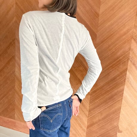 ケイト長袖Tシャツ　ホワイト