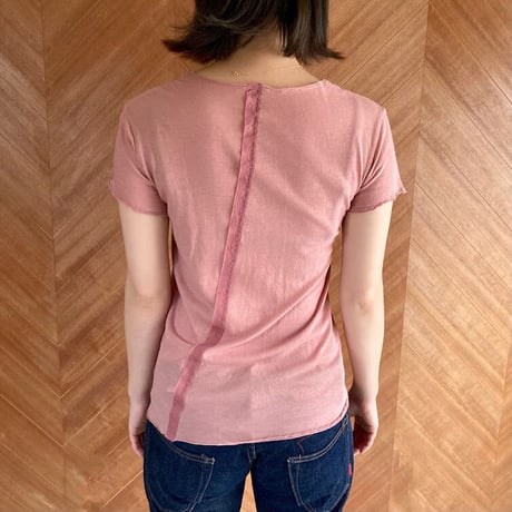 ケイト半袖Tシャツ　灰赤紫（はいあかむらさき）