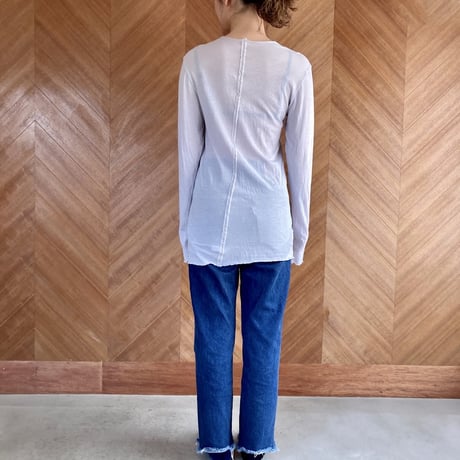 ユニセックス長袖Tシャツ　アイスグレー
