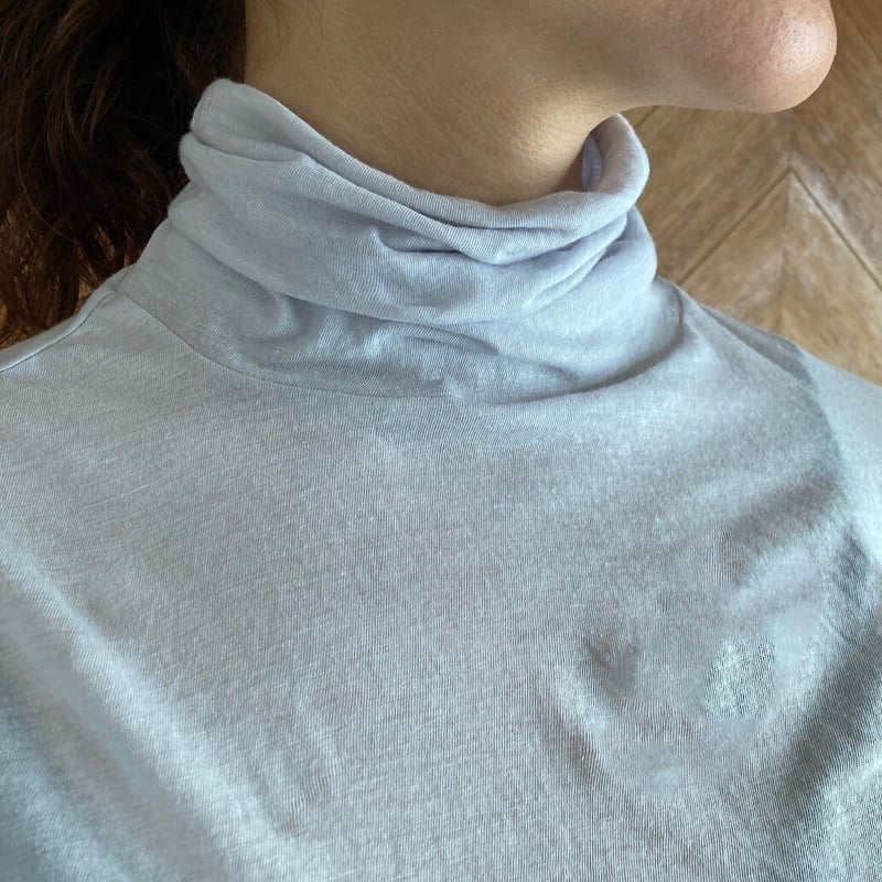 タートルネックシャツ アイスグレー | RIG_official online store