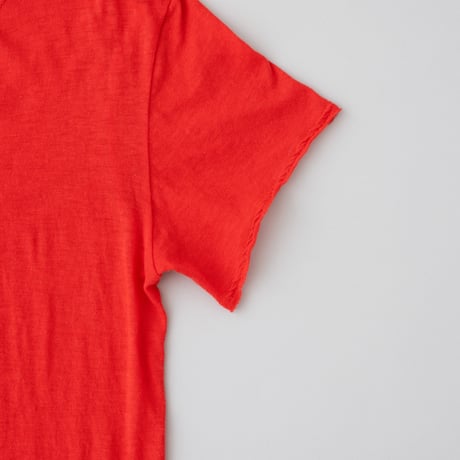 ケイト半袖Tシャツ　朱色