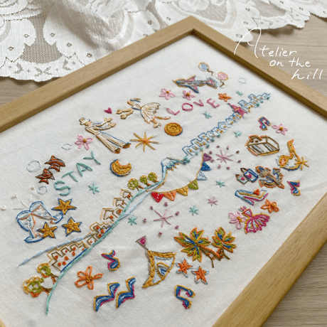 ふたりの記念刺繍「STAY LOVE」