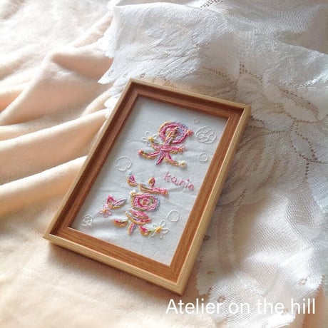 命名刺繍 「kiyorana」