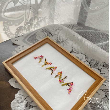 お名前刺繍「kirarina」