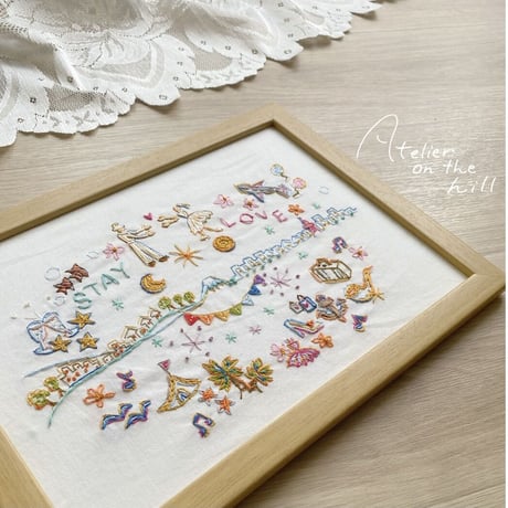 ふたりの記念刺繍「STAY LOVE」