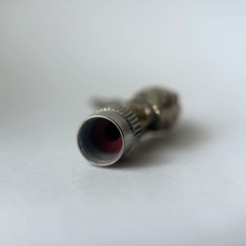 ◇真鍮◇ハゲタカとスカル バルブキャップ ◇真鍮 ◇ハゲタカとスカル バルブキャップ | progressive art jewelry