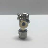 真鍮　ネズミビーズ　2個　デビル バルブキャップ 真鍮 ネズミビーズ 2個 デビル バルブキャップ ◇シルバー