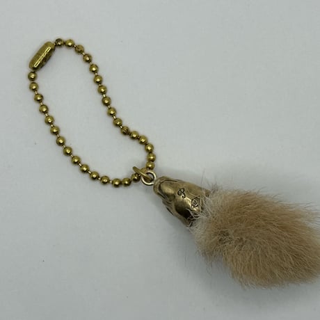 ◇真鍮◇ラビットフット キーホルダー ◇ナチュラル