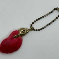 ◇真鍮◇ラビットフット キーホルダー ◇真鍮◇レッド