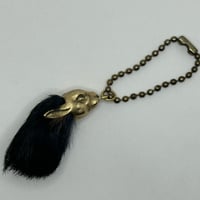 ◇真鍮◇ラビットフット キーホルダー ◇ブラック