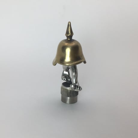■真鍮×シルバー■ウォーキングメット バルブキャップ