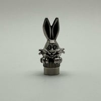 ◆シルバー◆ひょっこり兎バルブキャップ