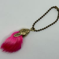 ◇真鍮◇ラビットフット キーホルダー ◇ピンク