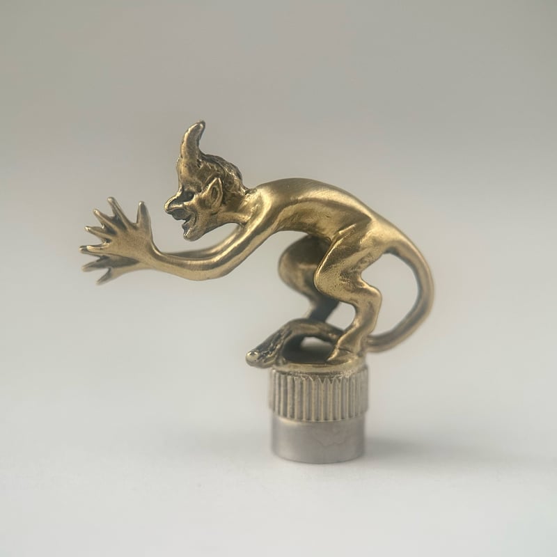 ※※※専用※※※ AFTER SHAVE CLUB 真鍮 ◇真鍮◇猿 & スカル バルブキャップ | progressive art jewelry