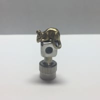■真鍮×シルバー■ネズミ & サイコロ バルブキャップ