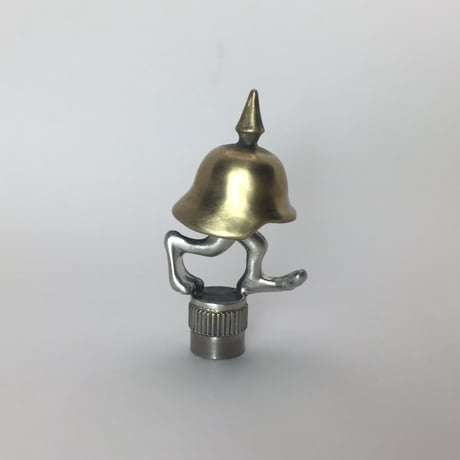 ■真鍮×シルバー■ウォーキングメット バルブキャップ