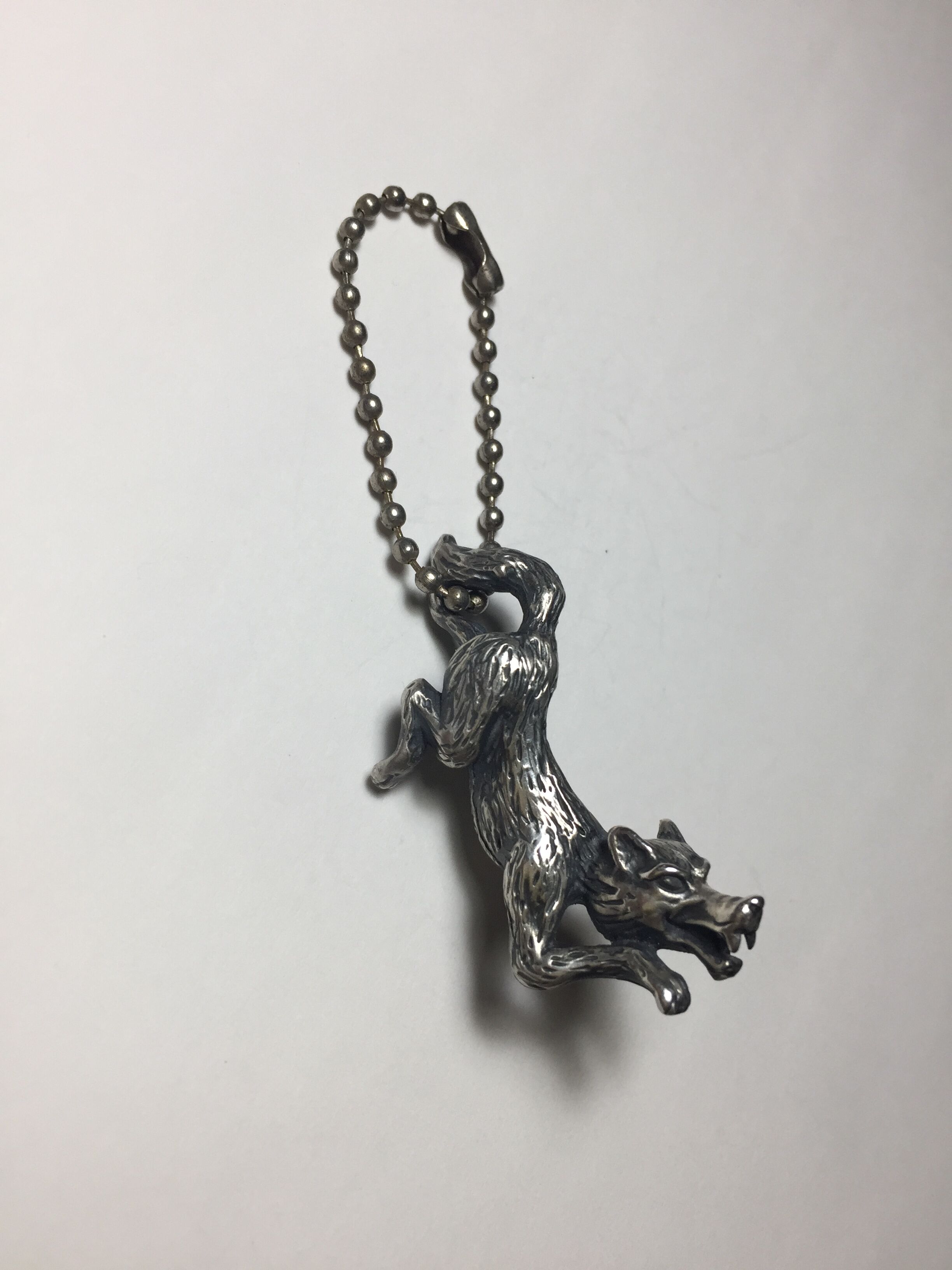 ◇シルバー◇狼キーホルダー | progressive art jewelry