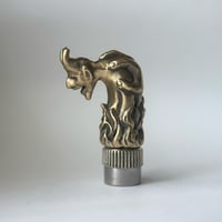 シンキング モンキー＆10スカル レザー ウォレットチェーン