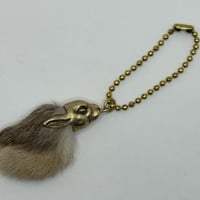 ◇真鍮◇ラビットフット キーホルダー ◇ナチュラル