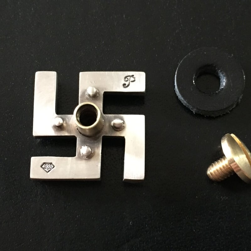 期間限定値下げ　ビンテージ スワスティカコンチョ スワスティカ コンチョ /Swastika concho | progressive art