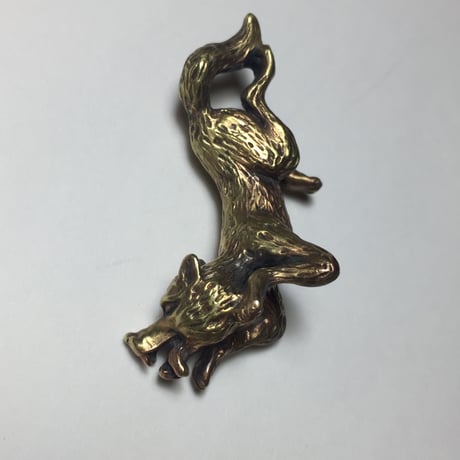 ◇真鍮◇狼キーホルダー