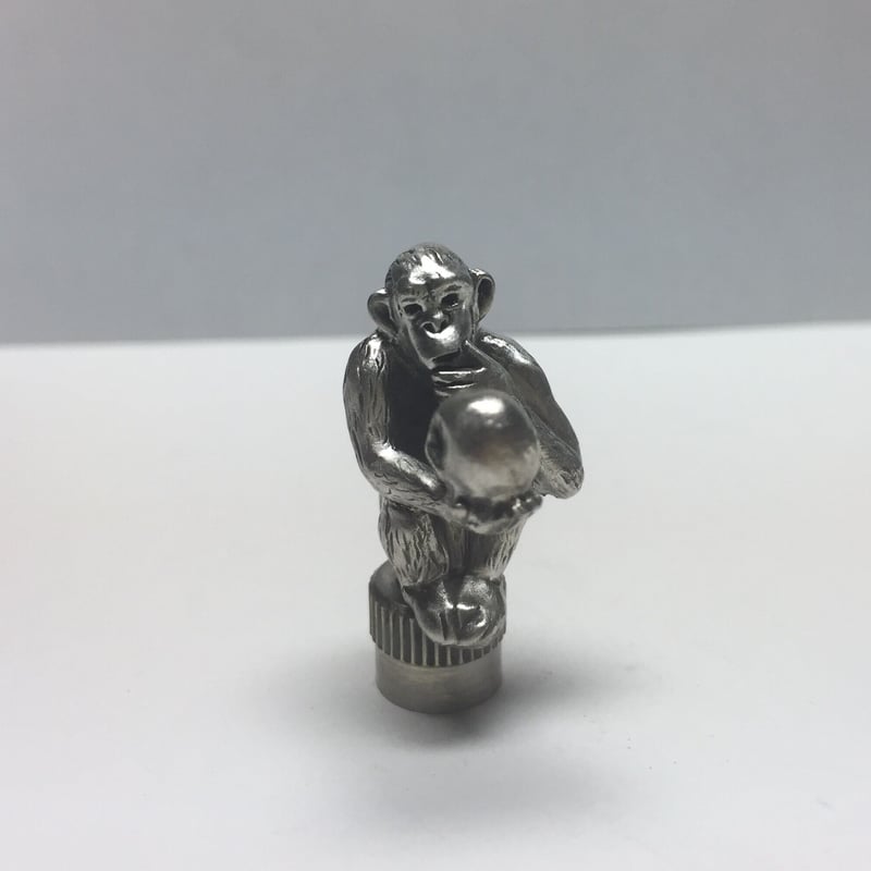 ◇シルバー◇猿 & スカル バルブキャップ | progressive art jewelry ◇シルバー◇猿 & スカル バルブキャップ | progressive art jewelry