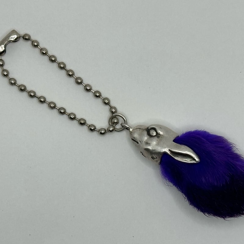 ◇シルバー◇ラビットフット キーホルダー◇パープル | progressive