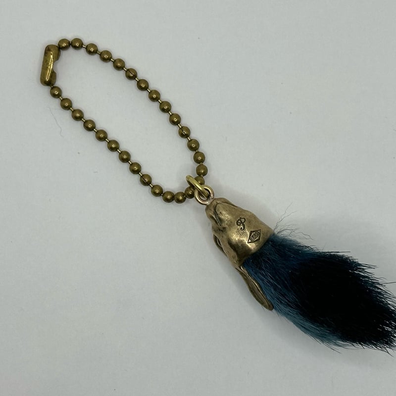 ◇真鍮◇ラビットフット キーホルダー ◇ネイビー | progressive art