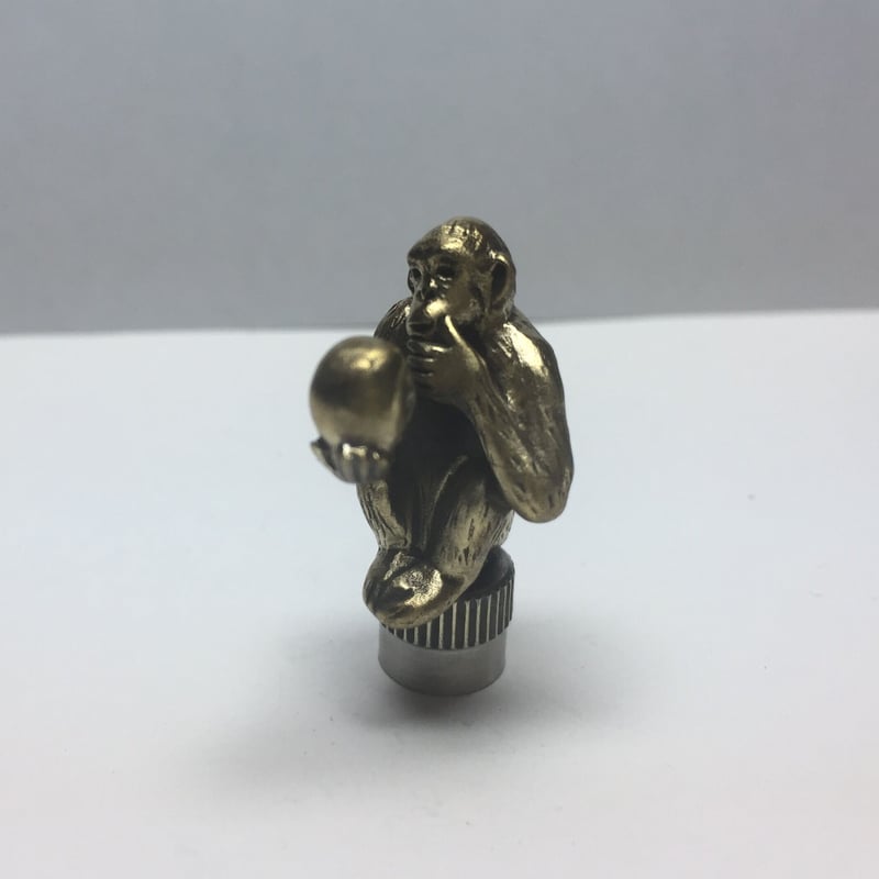※※※専用※※※ AFTER SHAVE CLUB 真鍮 ◇真鍮◇猿 & スカル バルブキャップ | progressive art jewelry