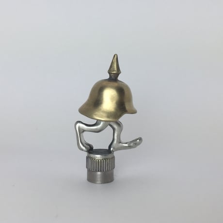 ■真鍮×シルバー■ウォーキングメット バルブキャップ