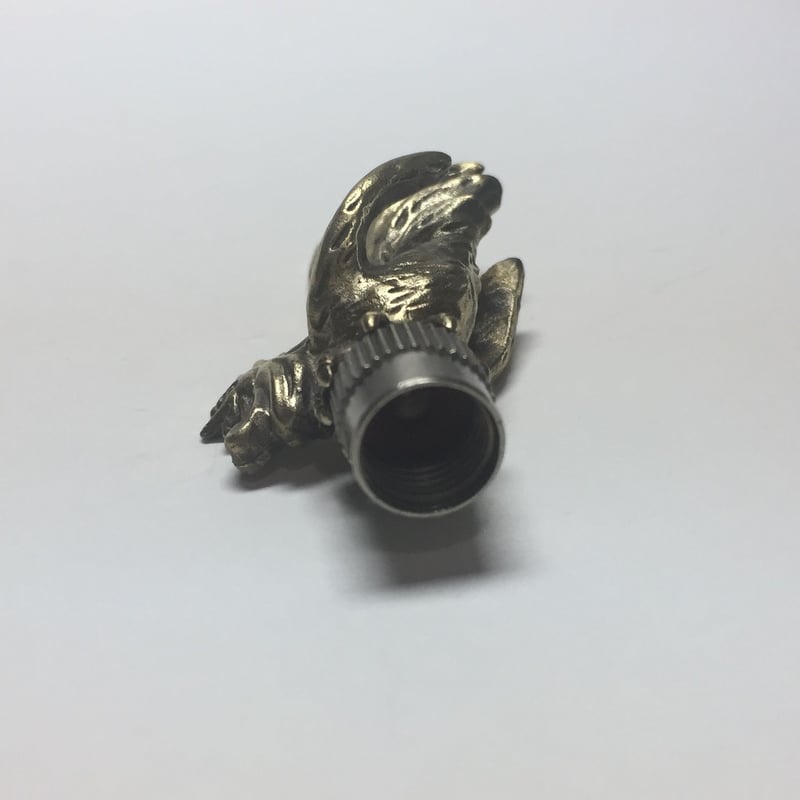 ◇真鍮◇威嚇ニワトリ バルブキャップ | progressive art jewelry