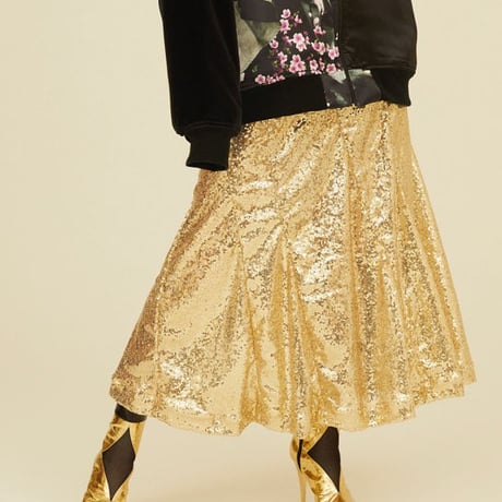 Luxury skirt gold