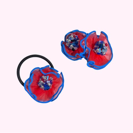 Hamy / 2tone frill pierce/earring