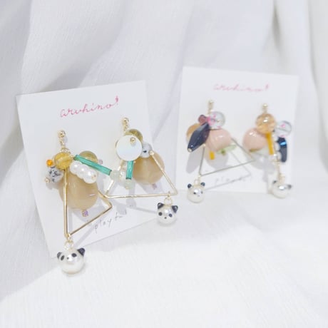 aruhino ⚪︎playful pierce/earrings
