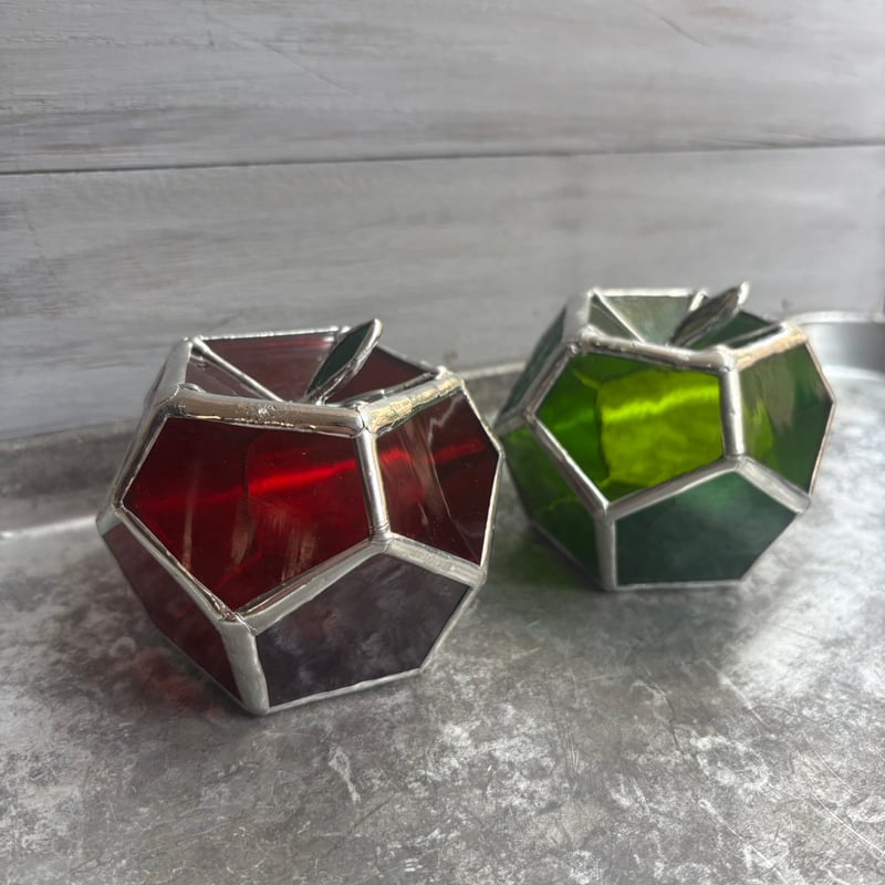 asa works / ステンドグラス キャンドルホルダー/りんご | Asherry