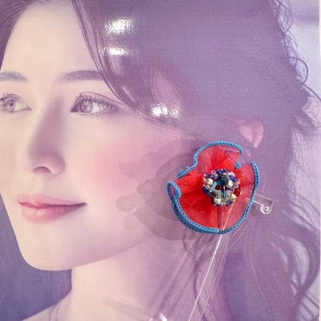 Hamy / 2tone frill pierce/earring