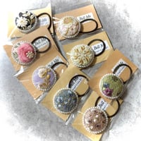 Bell Me /  刺繍リボンヘアゴム
