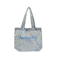 Denim mini tote bag