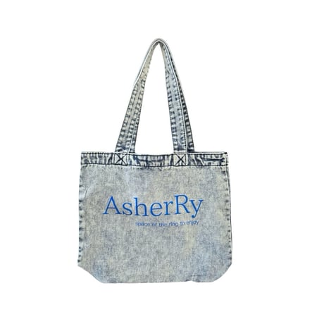 Denim mini tote bag