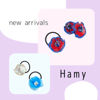 Hamy / 2tone frill ヘアゴム