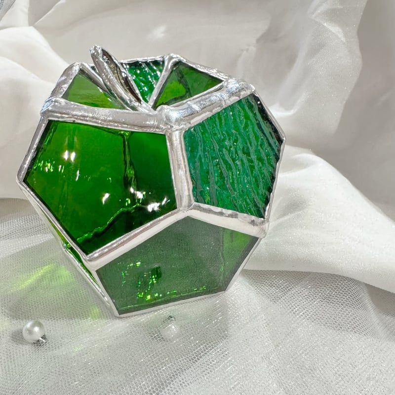 asa works / ステンドグラス キャンドルホルダー/りんご | Asherry