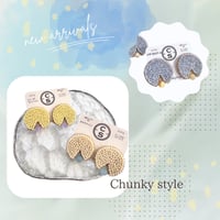 Chunky style/ パックマン pierce/earrings(天然石)