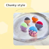 Chunky style / circle pierce/earring