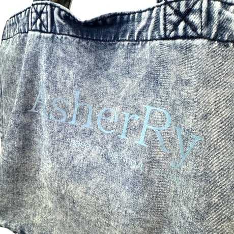 Denim mini tote bag