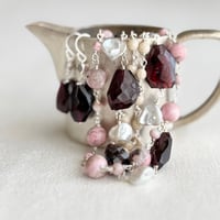 ガーネットのブレスレット&ピアスのセット価格