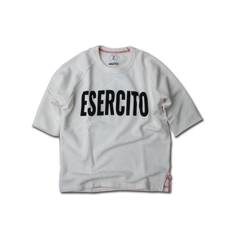 HALF SLEEVE PRINT SWEAT SHIRT ESERCITO VINTAGE 