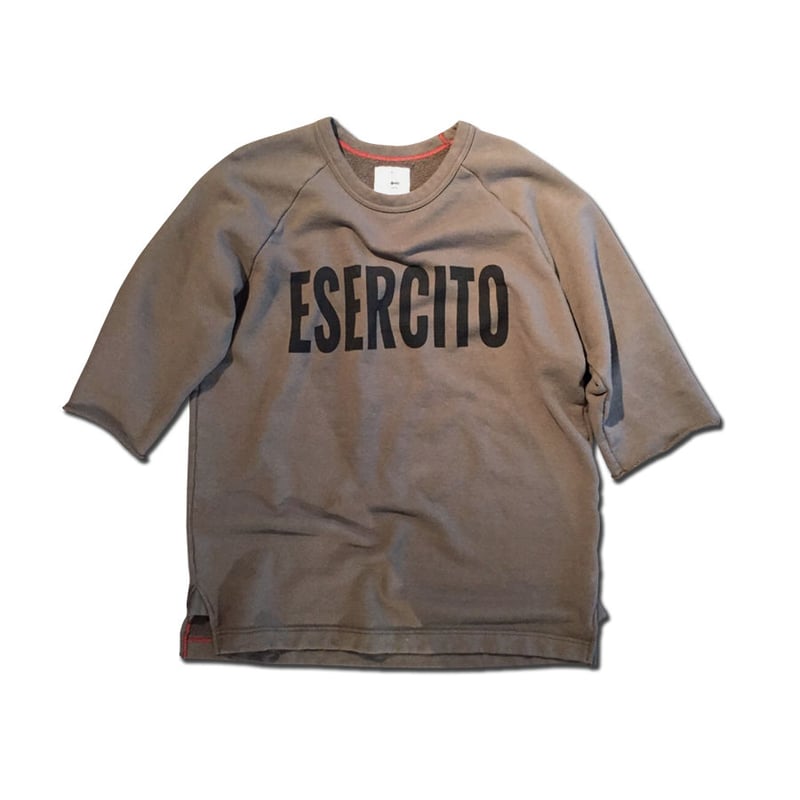 HALF SLEEVE PRINT SWEAT SHIRT ESERCITO ARMY GRE