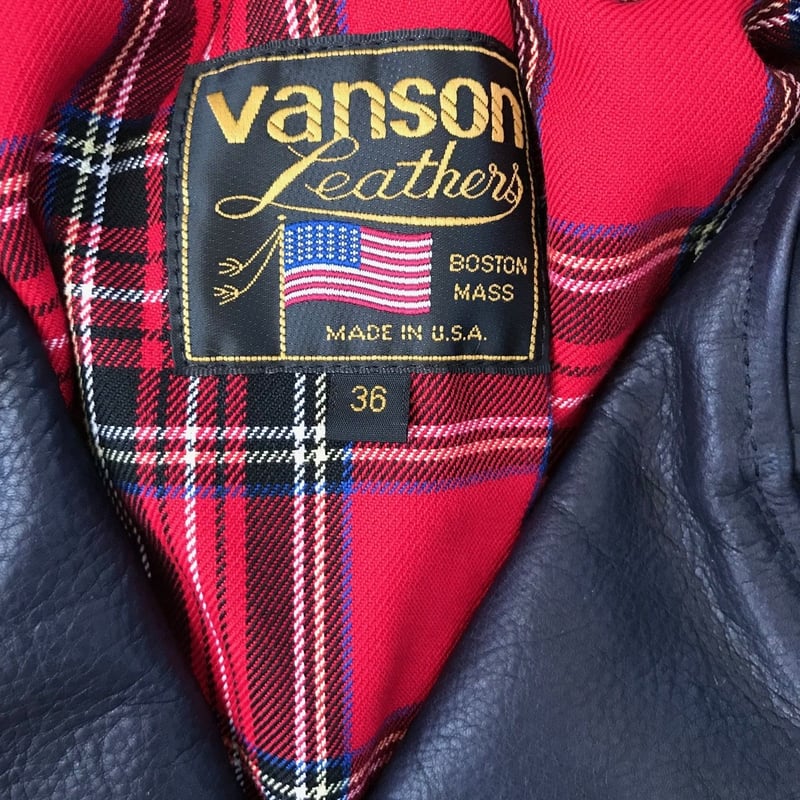 afterdark別注 VANSON C2R W RIDERS' JACKET NAVY wi afterdark別注 VANSON C2R W RIDERS' JACKET NAVY wi