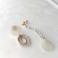 TUKI_望_shell_ピアス _シルバー