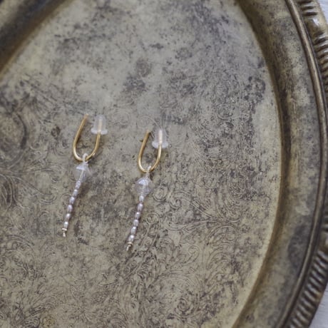 TUKI_新月_pearl_A ピアス・イヤリング